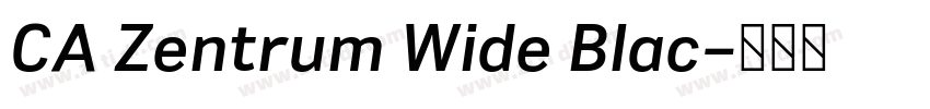 CA Zentrum Wide Blac字体转换